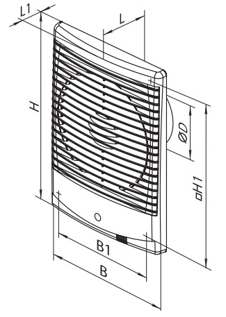 Габаритные размеры вентилятора ВЕНТС 125 М3
