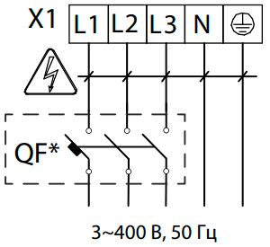 Підключення VENTS МПА 400 E-3,3 А70 до мережі