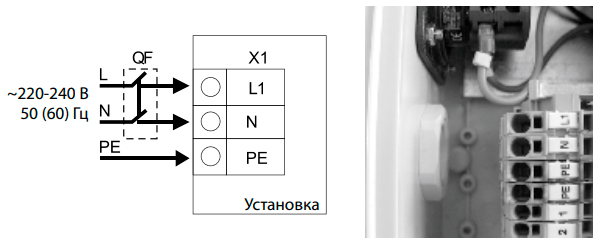 Підключення VENTS МПА 800 Е1 LCD до мережі