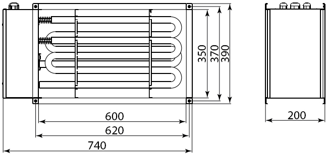 Розміри ВЕНТС НК 600x350-15,0-3