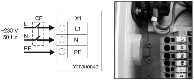 Підключення VENTS ВПА 150-2,4-1 LCD до мережі