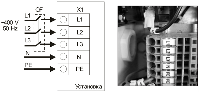 Підключення VENTS ВПА 315-6,0-3 LCD до мережі