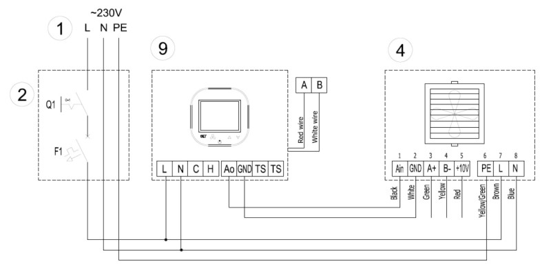 Схема підключення Контролера HMI Volcano HY
