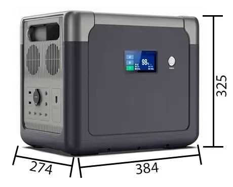 Размеры портативной зарядной станции Altek CP2500 Габаритные размеры станции Altek CP2500