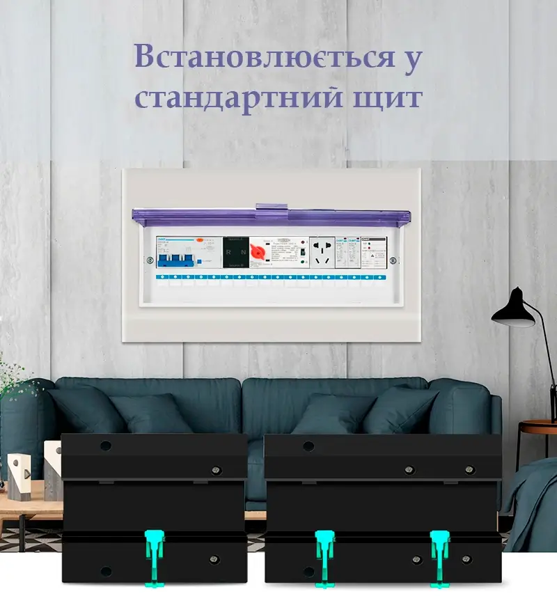 Встановлення у стандартний щит