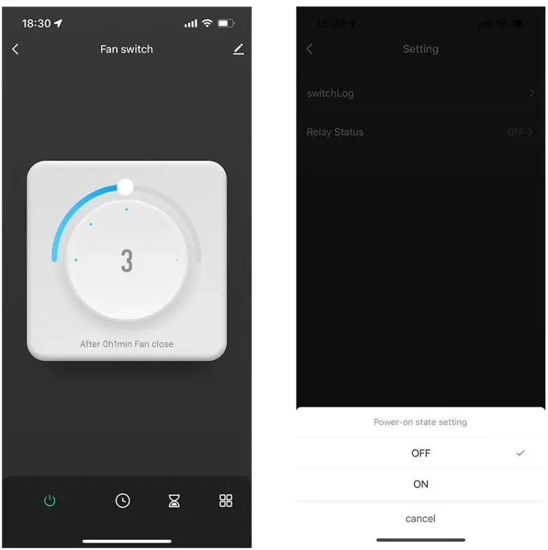 Керування SMART Wi-Fi Регулятором швидкості з ручкою через додаток Керування вентилятором з будь-якого місця