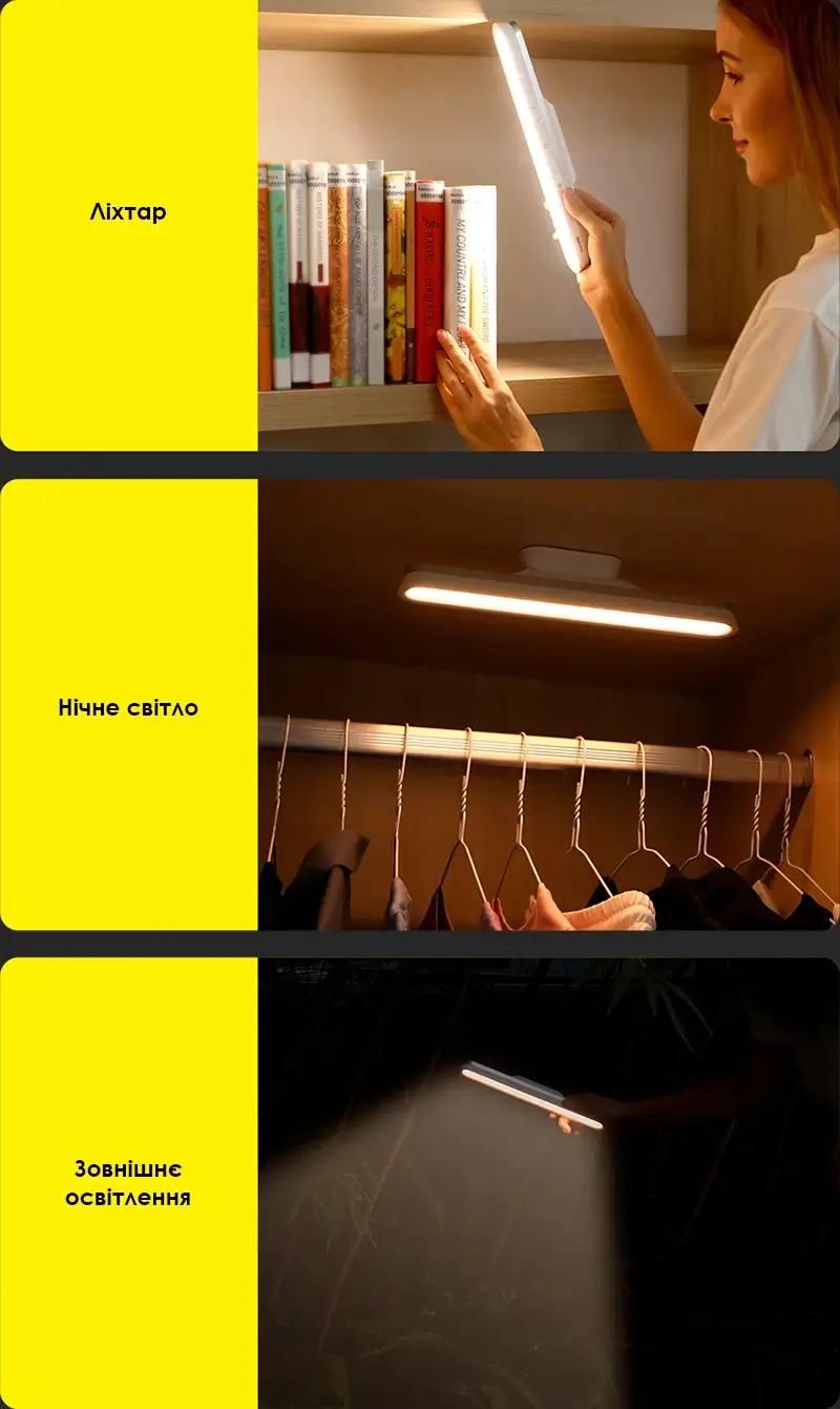 Широкий спектр використання лампи Baseus Magnetic Stepless Dimming Charging Desk Lamp Pro White Сценарії використання