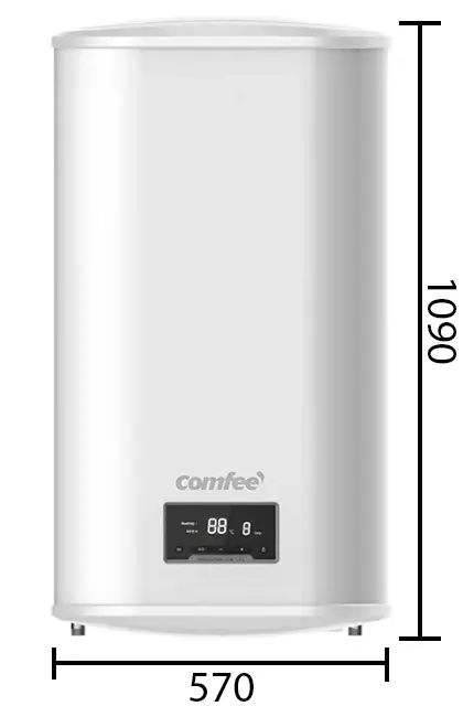 Розміри водонагрівача Midea Comfee Vision FD100