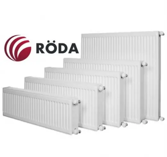 Сталевий радіатор Roda 22 R тип 500х1800 збоку підключення 4483 Вт