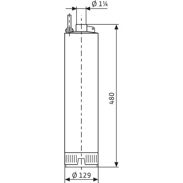 Габаритные размеры насоса Wilo TWI 5-SE 504